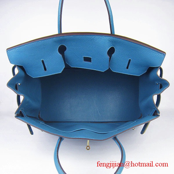 Hermes Birkin 40cm Togo Bag Blue 6099 Hermes Birkin 40cm Togo Bag Blue 6099